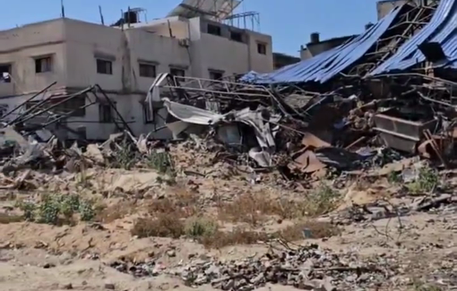 Thumbnail preview image for the video titled: Extensive destruction around the Dawla Junction in Gaza City