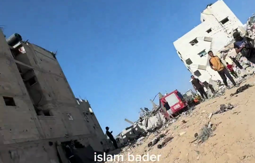 Thumbnail preview image for the video titled: Abu Asr family home completely flattened and ablaze