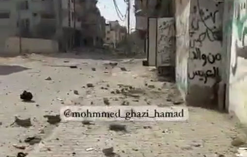 Thumbnail preview image for the video titled: Al-Janina area in Rafah: a ghost town haunted by the buzzing of deadly drones