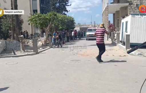 Thumbnail preview image for the video titled: Casualties arrive at Al-Ahli Hospital after being targeted while gathering firewood