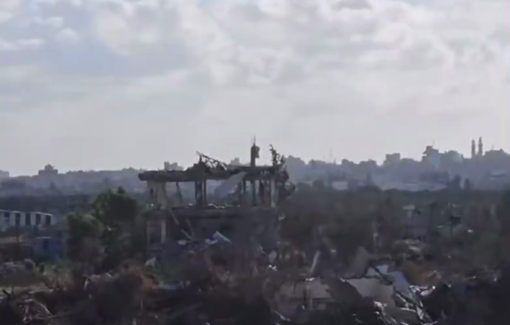 Thumbnail preview image for the video titled: Continued demolition of Rafah