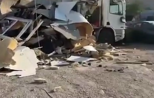 Thumbnail preview image for the video titled: IDF demolishes a car wash in the town of Shuafat in Jerusalem