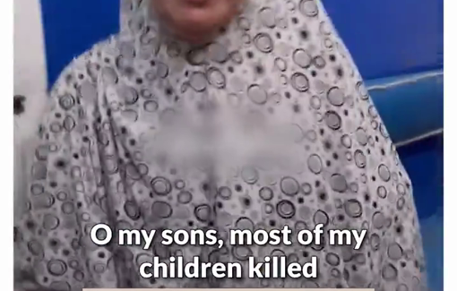 Thumbnail preview image for the video titled: Mother mourns her children killed in Ibn al-Haytham school massacre