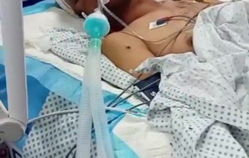 Thumbnail preview image for the video titled: Journalist Muhammad Abu Sharia in ICU