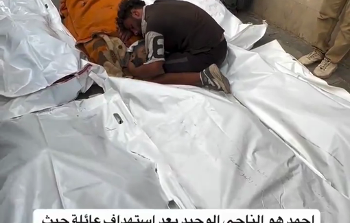 Thumbnail preview image for the video titled: Bereaved man mourns his slain Al-Faraam relatives