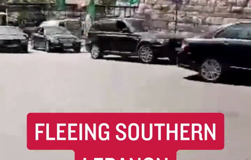 Thumbnail preview image for the video titled: Southern Lebanon is witnessing a massive exodus as residents rush to escape the ongoing Israeli airstrikes