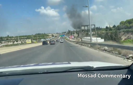 Thumbnail preview image for the video titled: Mass Exodus from South Lebanon following Israeli massive shelling and  evacuation order