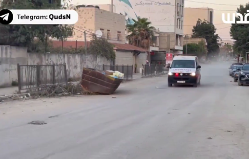 Thumbnail preview image for the video titled: Israeli forces blocking ambulance from Anza to Jenin Governmental Hospital