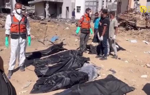 Thumbnail preview image for the video titled: Israel handed over bodies of 89 unidentified Palestinians to Gaza officials in the form of bones and in various stages of decomposition