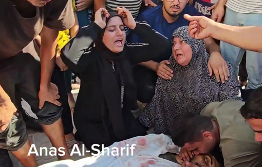 Thumbnail preview image for the video titled: Grieving families bid Hafsa school victims farewell after  IDF massacre