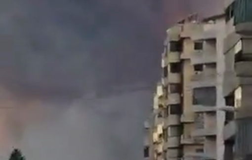 Thumbnail preview image for the video titled: Israeli airstrike has completely leveled four buildings in southern Beirut