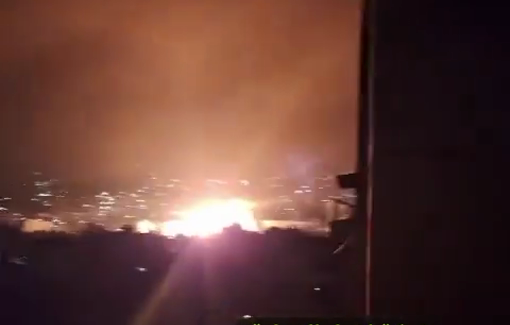 Thumbnail preview image for the video titled: Over 20 different violent Israeli airstrikes on Dahieh part of Beirut, without warning