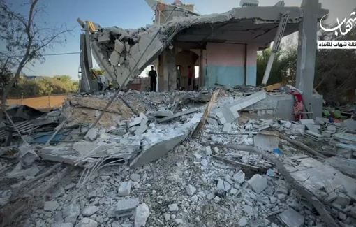 Thumbnail preview image for the video titled: Destruction of Al-Udaini family home after IDF night massacre