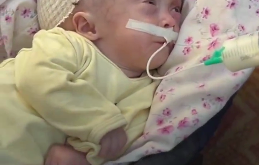 Thumbnail preview image for the video titled: She gave birth to sick baby as a result of exposure to toxic gases endured during the Israeli airstrike