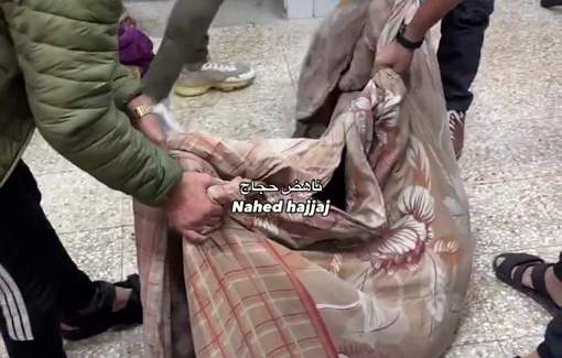 Thumbnail preview image for the video titled: Lifeless women massacred by the IDF in double massacre in Nuseirat