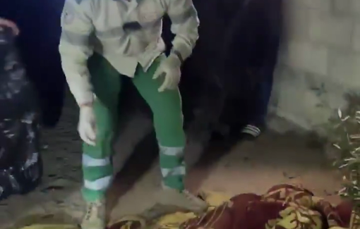 Thumbnail preview image for the video titled: Paramedic picks up body parts of the Abu Shamis family members