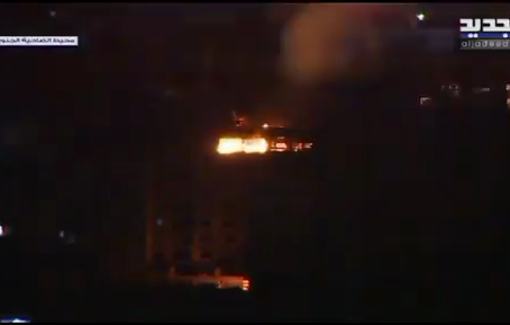 Thumbnail preview image for the video titled: Israel, after getting pushed back in its ground invasion, is shelling Beirut again