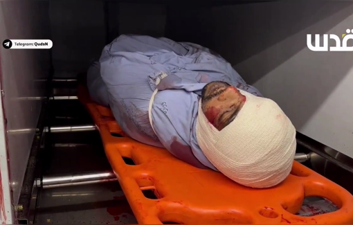 Thumbnail preview image for the video titled: Bodies of two men killed in IDF bombing of Tulkarm Cafe