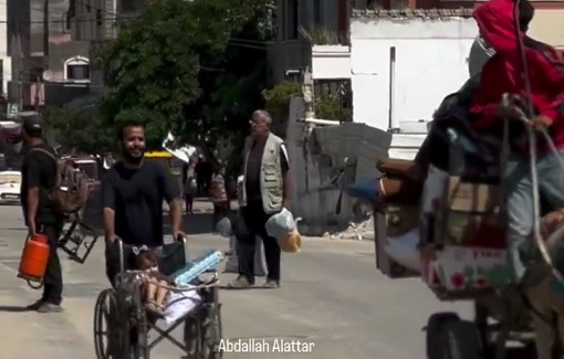 Thumbnail preview image for the video titled: Forcible displacement from central Gaza following IDF orders