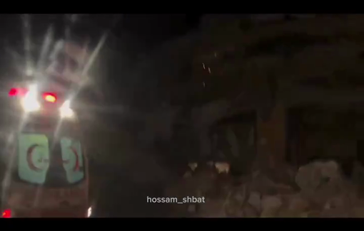 Thumbnail preview image for the video titled: Press and medical crews directly shot by IDF drones