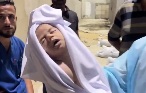 Thumbnail preview image for the video titled: Al-Masry family baby killed in Israeli bombing