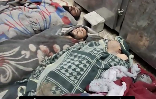 Thumbnail preview image for the video titled: No space in morgue following Israeli mosque massacre