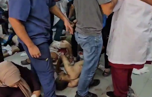 Thumbnail preview image for the video titled: Kamal Adwan hospital overcrowded with casualties amid Israeli invasion