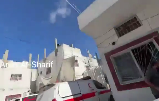 Thumbnail preview image for the video titled: Continued bombing around Kamal Adwan hospital