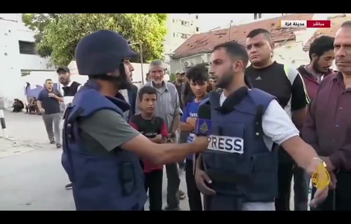 Thumbnail preview image for the video titled: Journalist testimony on how his colleague Fadi al-Wahidi was severely injured by IDF drone