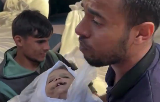 Thumbnail preview image for the video titled: Only one young man survived from the Assaf family massacre by IDF bombing