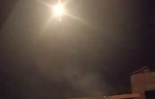 Thumbnail preview image for the video titled: Flares over Tuffah neighborhood