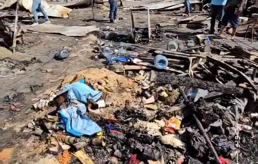 Thumbnail preview image for the video titled: Displaced families lost everything they had in Israeli strike on hospital tents