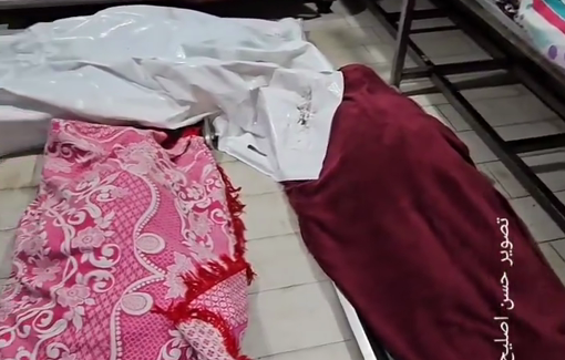 Thumbnail preview image for the video titled: Bodies of murdered Abu Tuaima family members in the morgue