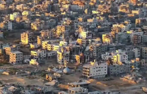 Thumbnail preview image for the video titled: Blowing up buildings in Gaza City