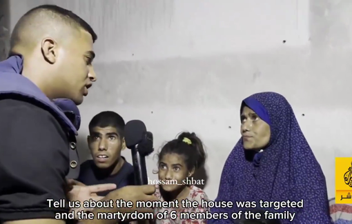 Thumbnail preview image for the video titled: Mother recounts the murder of her family and the terror of IDF presence