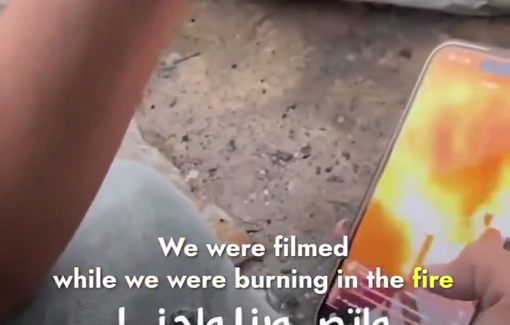 Thumbnail preview image for the video titled: Testimony of young boy whose brother and mother burned to death in Israeli strike on Al-Aqsa hospital