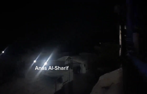 Thumbnail preview image for the video titled: Relentless Israeli fire on homes in Jabalia at midnight