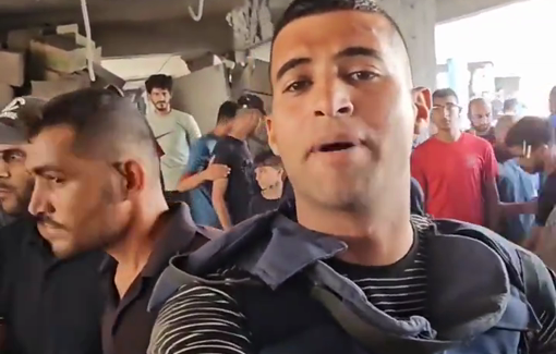 Thumbnail preview image for the video titled: Search for survivors at Asmaa school after IDF bombing