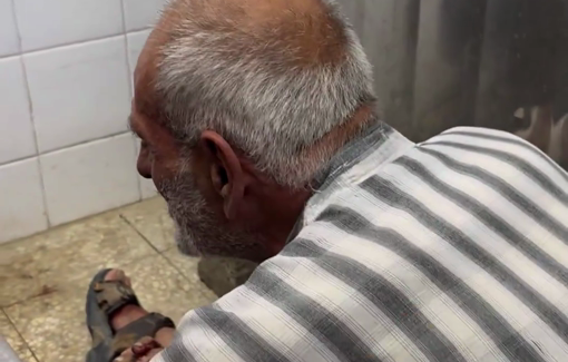 Thumbnail preview image for the video titled: Elderly man mourns his son killed in IDF strike in Deir al-Balah