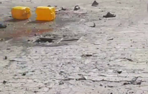 Thumbnail preview image for the video titled: Israel strikes murder children getting water in Jabalia al-Balad