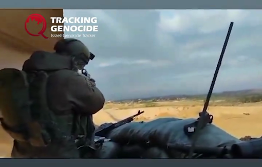 Thumbnail preview image for the video titled: Israeli reservist Dudi Rali posted these videos of soldiers shooting randomly