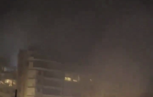 Thumbnail preview image for the video titled: Israel shelled the Al Mayadeen Channel's office in Beirut