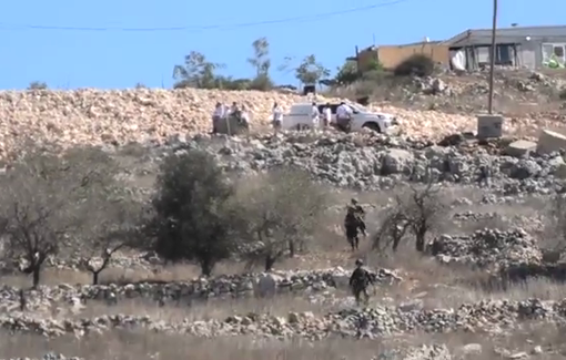 Thumbnail preview image for the video titled: In Burin violent settlers harassed the farmers during olive harvest