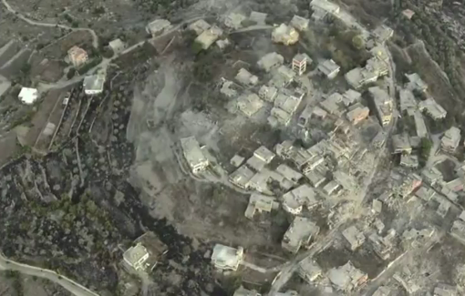 Thumbnail preview image for the video titled: Mass destruction of Ramyeh, South Lebanon