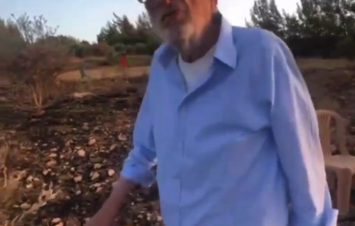 Thumbnail preview image for the video titled: "Olives are holy creatures for us" : settlers burned down a 92 year old Palestinian’s olive farm