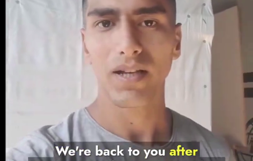 Thumbnail preview image for the video titled: Civil Defense member stayed in North Gaza without his vest