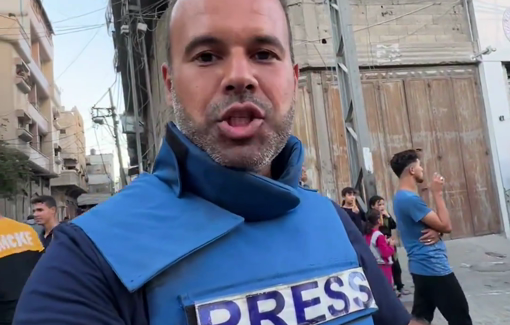 Thumbnail preview image for the video titled: Children witness the aftermath of an Israeli massacre at Al-Sahaba market