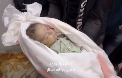 Thumbnail preview image for the video titled: Tamer, 172nd baby born and killed in Israel's genocide since October 7