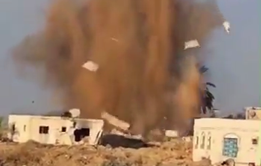 Thumbnail preview image for the video titled: Random blowing up of homes and residential buildings by IDF troops