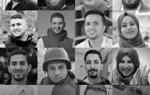 Thumbnail preview image for the video titled: All of these 186 journalists killed by Israel in total impunity